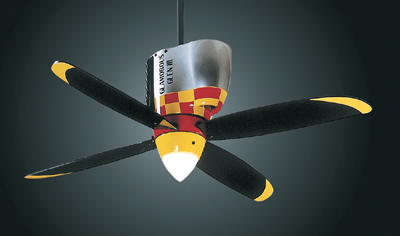 P-51 Mustang Ceiling Fan - Click Image to Close